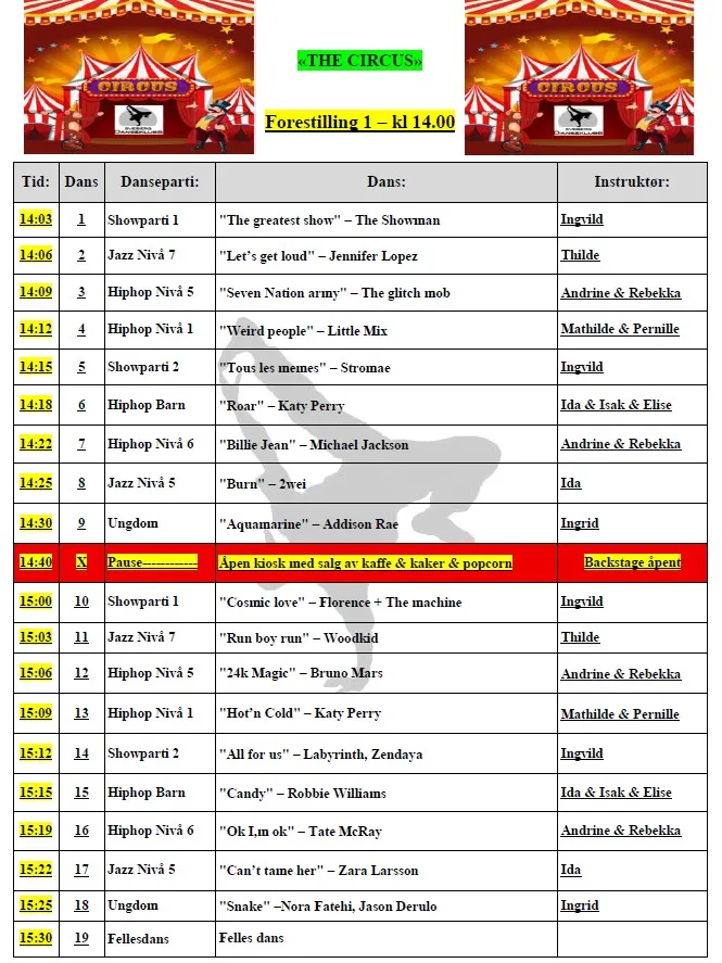 Forestilling nr 1 - KL 1400