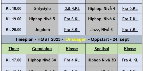 timeplan